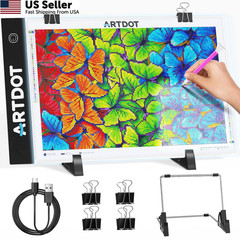 ARTDOT A4 LED Light Pad Diamond Painting Kits USB Powered Adjustable Brightness
