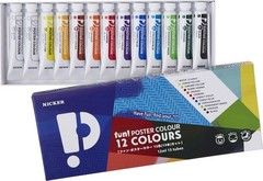 Nicker fan poster color 12 colors 13 sets (white 2) fpn13
