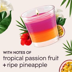 Glade 1-Wick 2in1 Scented Candle Jar, 6.25 inches x 4.8 inches, Pink & Orange