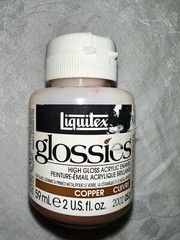 LIQUITEX GLOSSIES Acrylic Enamel Paint 2 Oz Copper NEW High Gloss
