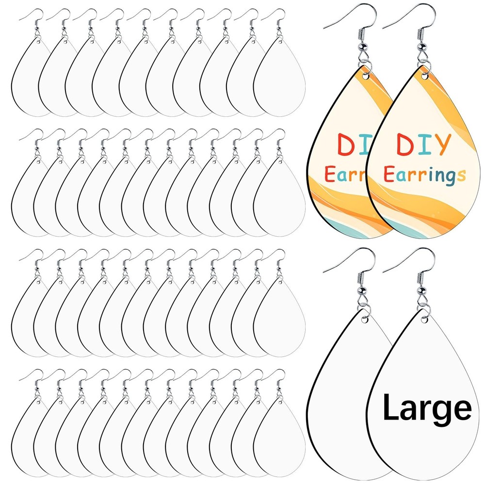 150 Pcs Sublimation Earring Blanks Large Bulk Big Size 50pcs MDF Sublimation …