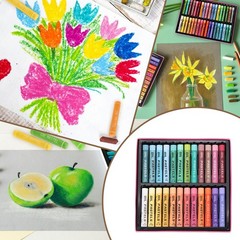 Soft Oil Pastels, Oil Pastel Crayons Blendable(Light Purple, Pack of 16)