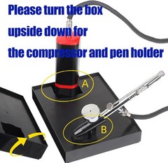 Versatile Cordless Airbrush Set with Strong Pressure and Complete Accessory Pack