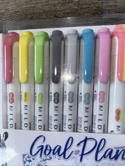 Zebra Mildliners – Sarasa Pens Blen Retractable Pens – Goal Planning Set 18ct.