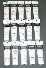 15 Different Colors Liquitex Heavy Body Acrylics- 2 oz Tubes – Retail $176.39