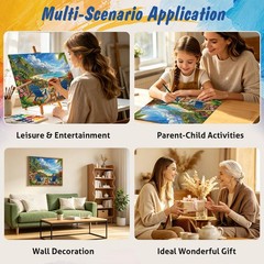 Paint by Numbers Kit for Adults Landscape, Summer Beach DIY Number Painting f…