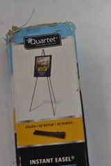 Quartet Instant Easel 63 Foldable Black Finish 5lb Support Adjustable Aluminum