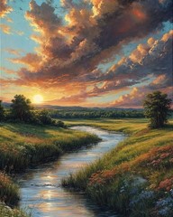 Sky Clouds Paint by Numbers for Adults Beginner, Paint by Number Kits on Canvas,