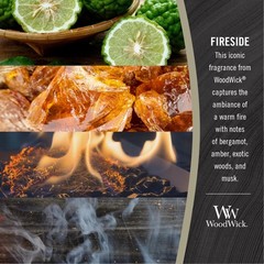 WoodWick Fireside Holiday Candle Gifts for Women Medium Hourglass,