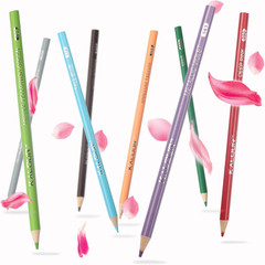 KALOUR 180 Colored Pencil Set for Adults Artists – Rich Pigment Soft Core -12 Me