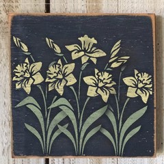 Large Lily Stencil for Painting on Wood – Flower 10″ x 12″, Transparent