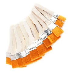12Pcs Wood Handle Oil Painting Brushes Set Suitable for Acrylic and Drawing Use