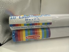 Melissa &Doug Premium Heavy Weight White Bond 18 In 75 Ft Easel Paper 2 Pack