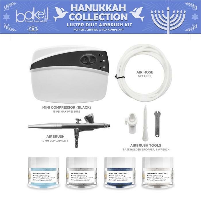 Hanukkah Airbrush Gun And Luster Dust Combo Set