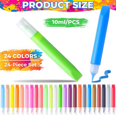 72 Pcs Suncatcher Paint Pens, 10Ml Stained Glass Paint Kit Window Markers Bulk W
