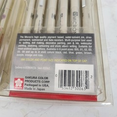SAKURA PIGMA BRUSH Tip Color 38061 + MICRON 01 .25mm 30063 Lot Bundle