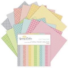 24 Sheets 6″x6″ Pink Spring Scrapbook Paper – Single-Sided 6-x-6-Inch,