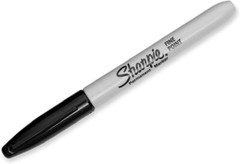 Sharpie Permanent Markers, Fine Point, Black, 5 Count Black GREAT VALUE!!