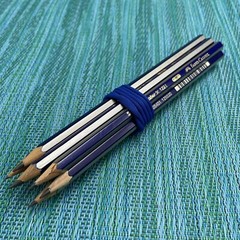 10 Faber-Castell Goldfaber Type H & B 1221 Pencils Set Lot Artist Sketching