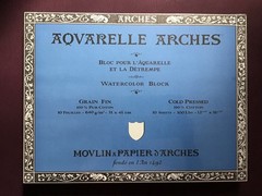 (2) Arches 300 lb Watercolor Blocks, 12″ x16″ – 10 Sheets Each – Never Unsealed