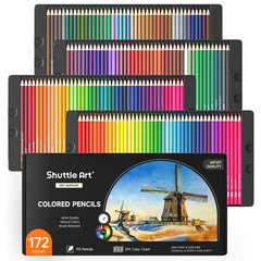 Shuttle Art 172 Colored Pencils for Adult 172 Count (Pack of 1), 172 Colors