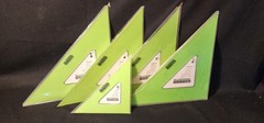 Berol RAPIDESIGN Triangles LOT OF 5 – 4 x 10inch 45°/90° & 1 x 6inch 45°-90°