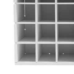 2PCS Paint Storage Rack, 64-Grid Paint Bottle Organizer, Wall-Mount Paint Holder