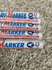 Lot Of 5 Artline 400XF EK-400XF Paint Marker 2.3mm Bullet Point NEW Seald Green