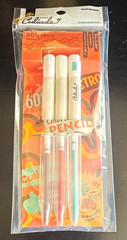 Kutsuwa Culicule 60’s Retro Colored Pencils Set Brown/Red/Mint Made In Japan