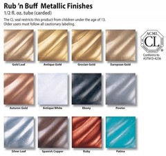 GRECIAN GOLD Rub ‘n Buff Metallic Finish patina metal n wood Restore tube 76371L