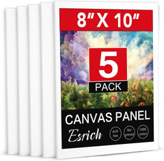 Tableros de Lienzo para Pintura 5 Piezas 8×10 Algodon Imprimado Libre de Acido