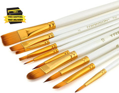 20Pcs Artist Painting Brush Set for Acrylic Watercolor Gouache Hobby Craft Face