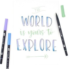 ABT Dual Brush Pen set of 10, LANDSCAPE