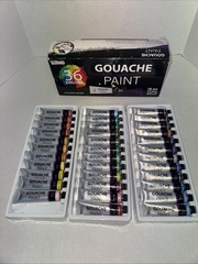 U.S. Art Supply 36 Color Set Gouche Paint in Large 18ml Tubes Incomplete.