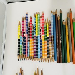 Lot Of 120 Colored Pencils Mixed Empire Dual Color Coloray Pedigree Prismacolor+