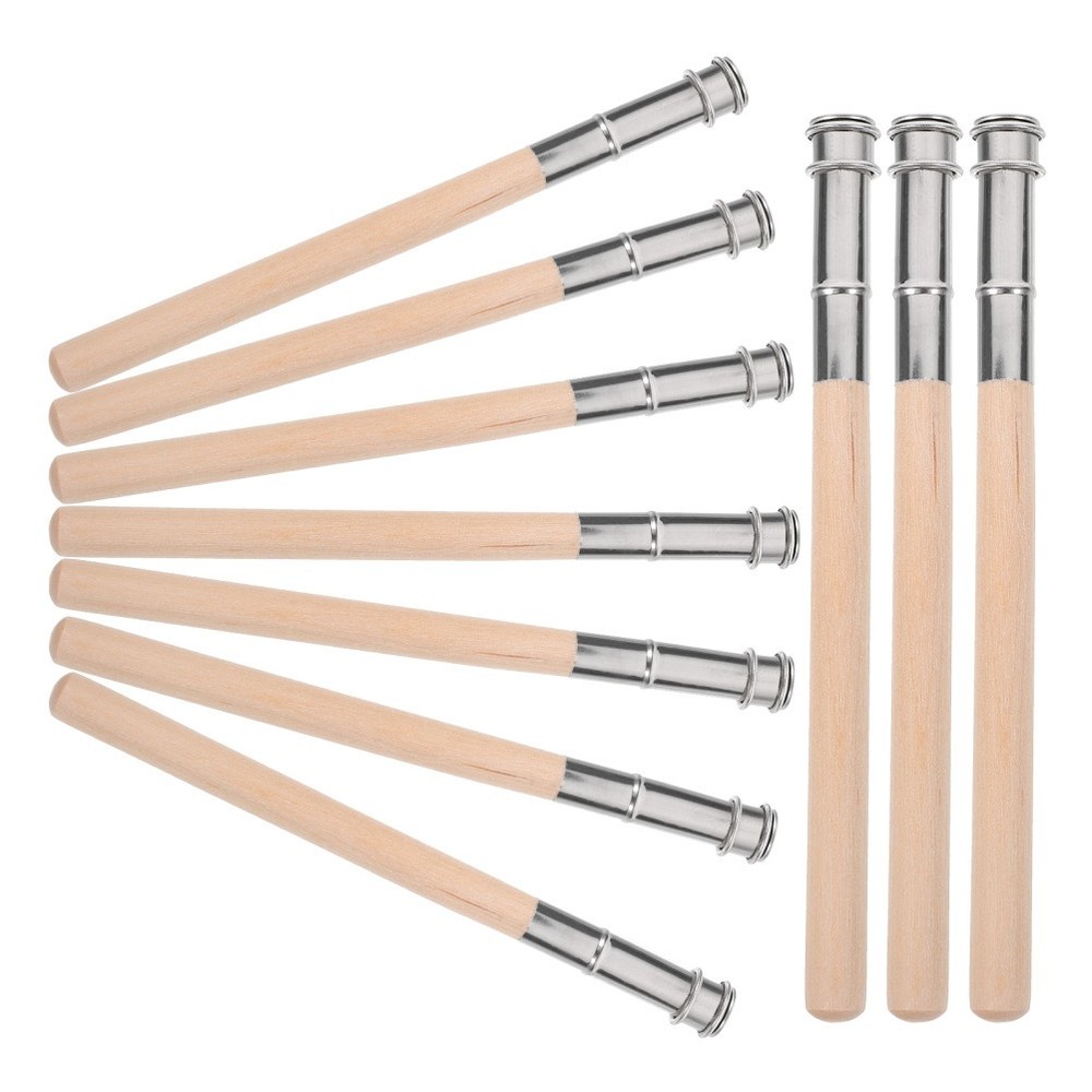 10Pcs Wooden Pencil Extenders for Drawing Sketch Colored Pencil Holder