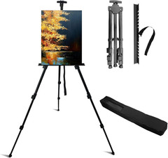 Easel Stand for Sign and Painting: Art Portable Adjustable Metal Tripod Easels f