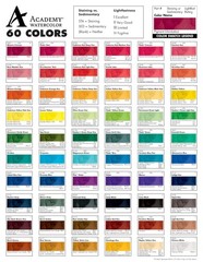 Academy Watercolor Paint 7.5ml 0.25 Ounce Perylene Maroon A163 Art Supply