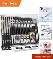 Comprehensive 37PCS Mechanical Pencil Set for Artists – Drafting and Sketching