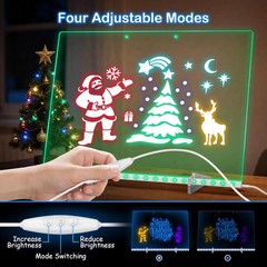 LumiBoard LED Drawing Board for Kids, 13.7″x10″ Light Up Acrylic Dry Erase Led N