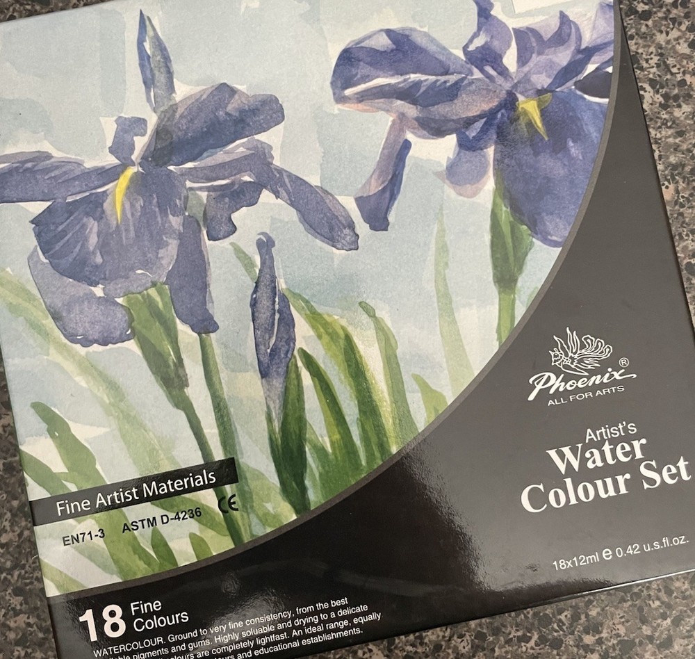 Phoenix Artist’s Water Colour Set 18 Fine Colours 18x12ml Multicolor