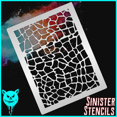 Airbrush Paint Stencil – Safari Flow 12 mil Mylar Stencil