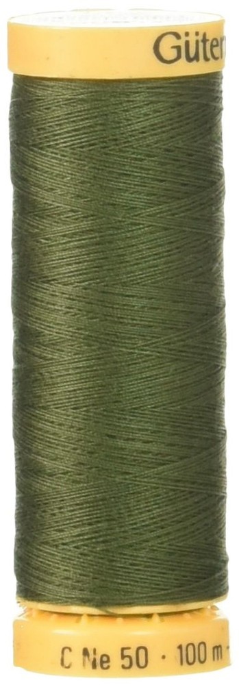 Gutermann 103C-8660 Natural Cotton Thread, 110 yd., Deep Forest, Green