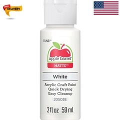 High-Quality 2 Oz White Acrylic Paint – Safe, Water-Based for Interior Projects