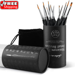 Miniature Paint Brushes, 15PC Model Brushes Micro Detail Paint Brush Set, Fine D