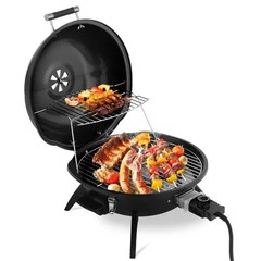 Electric Countertop BBQ Grill, Portable Double Layer Indoor/Outdoor Electric Gri