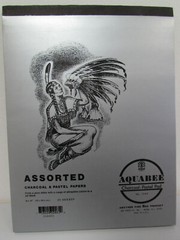 Aquabee Bee Assorted Charcoal and Pastel Paper Pad 25 Sheets- 3 sizes to choose