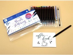 Akashiya SAI Brush Pens 15 Colors – Japanese Traditional Colors for Calligraphy