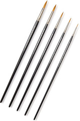 AIT Art Select Paint Brush Set, 5 Long Handle Synthetic Blend round Paint Brushe