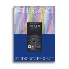 91230022 Cold Press Studio Watercolor Pad 12 Sheets 140 Pound 9×12 Inch Tape